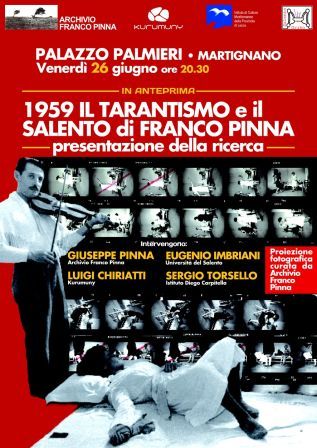 1959 Il tarantismo e il Salento di Franco Pinna